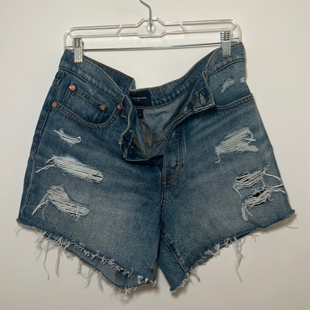 Lucky Brand distressed jean shorts
